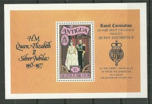 1977 Barbuda 317 Royal Coronation 25th MNH S/S