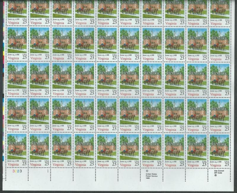 United States  Scott 2345  Sheet  MNH  Virginia