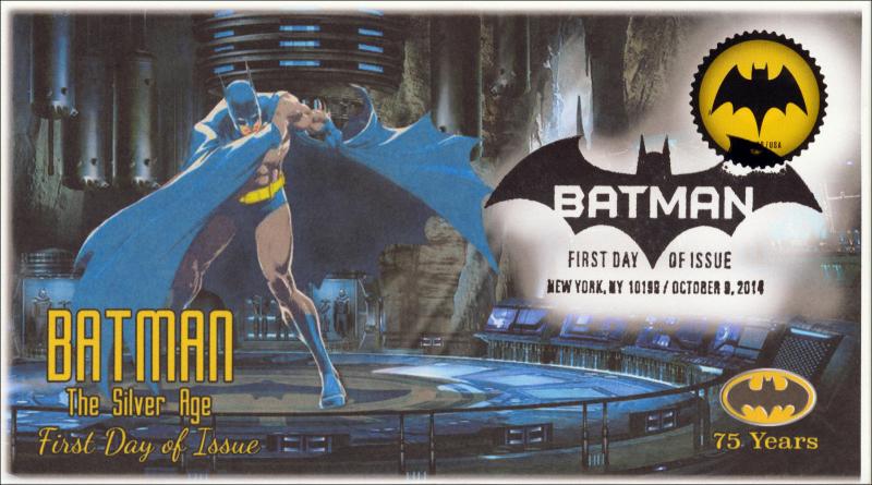 SC 4930, 2014, Batman, Bat Signal, Pictorial Postmark, FDC, 75th Anniversary