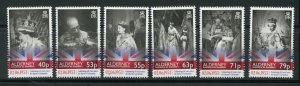 Alderney 465 - 470 Coronation of Queen Elizabeth Stamp Set MNH 2013