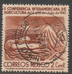 MEXICO 777, 2¢ Agricultural Conference. Used. F-VF. (737)