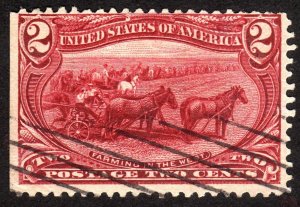 1898, US 2c, Trans-Mississippi, Used, Sc 286