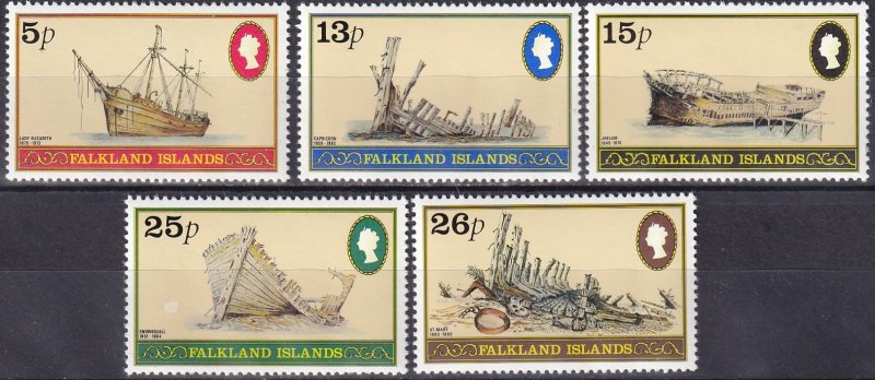 Falkland Islands #339-43   MNH CV $2.70  (V5043)