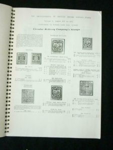 4 CIRCULAR DELIVERY STAMPS ARTICLES by ROBSON LOWE WILLIAMS PATTON & MELVILLE