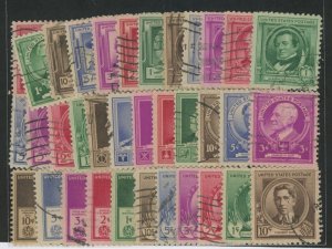 United States #859-93 Used Single (Complete Set)