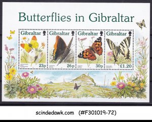 GIBRALTAR - 1997 BUTTERFLIES IN GIBRALTAR - MIN. SHEET MNH