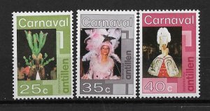 1977 Netherlands Antilles 388-90 Carnival MNH C/S of 3