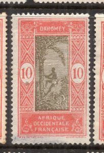 French Dahomey 1920s Early Issue Fine Mint Hinged 10c. NW-231269