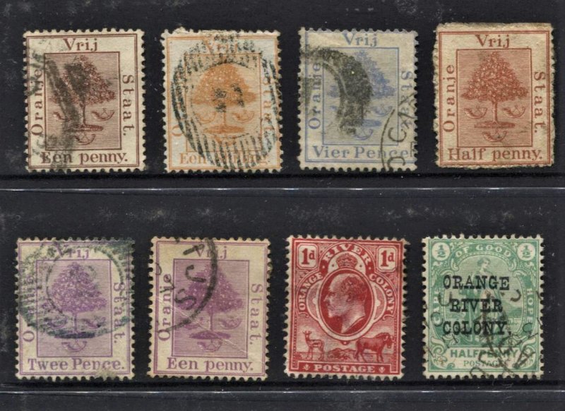 STAMP STATION PERTH Orange River Colony #8 Used Selection - Unchecked