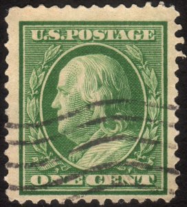 1908, US 1c, Benjamin Franklin, Used, Sc 331