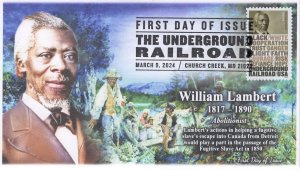 24-079, 2024, The Underground Railroad, First Day Cover, Pictorial Postmark, Wil