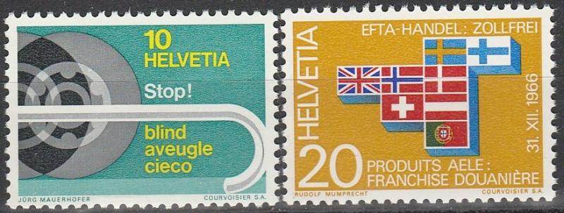 Switzerland #480-1  MNH   (S3528)