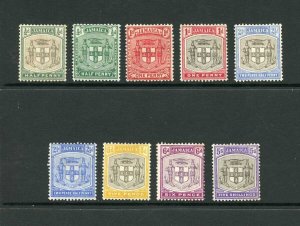 Jamaica SG37/45 1905 Set of 9 M/M Cat 150 pounds