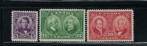 CANADA SCOTT #146-148 1927 COMMEMORATIVES -MINT NEVER HINGED