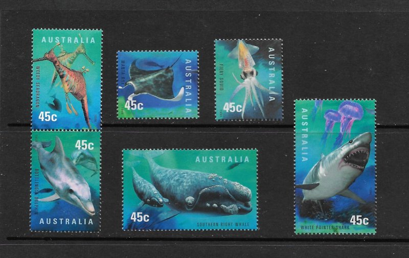 MARINE LIFE - AUSTRALIA #1702-7  MNH