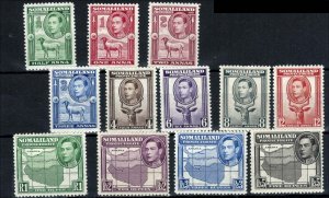 Somaliland 1938 ½d - 5r set of 12 very fine mint sg93-104 cat £150