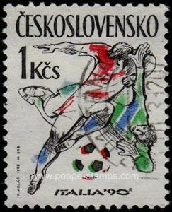 Czechoslovakia, Sc , SG 3024 Study, Hinged - 1990 1k.  - ...