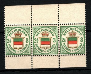 HELIGOLAND QV Stamps SG.12 3pf 2½ Farthing (1876) 3 UMM MNH Cat £750++* SS4541