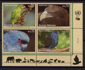 [Hip1740] United Nations 2011 : Birds Good set very fine MNH stamps