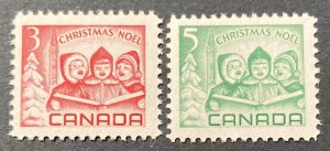 Canada 1968 #476-7, Christmas, MNH.