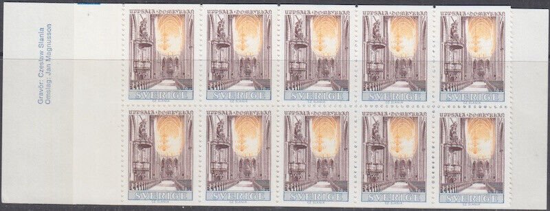 SWEDEN SC #SWE001 CPL MNH BOOKLET of 10 - TEST BOOKLET by SWEDISH POST OFFICE