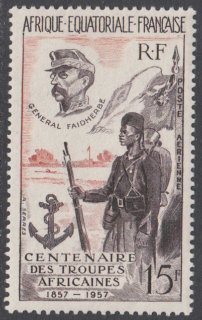 French Equatorial Africa C43 MVLH CV $3.50