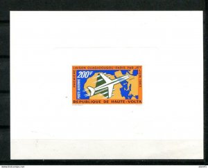 Burkina Faso 1963 Airmail Deluxe Imperf Proof First jet flight MNH 14902