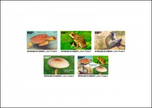 DJIBOUTI 2025 DELUXE PROOF MUSHROOMS MUSHROOM FROG FROGS TURTLE TURTLES MONKEYS-