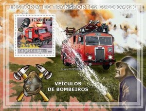 Mozambique 2009 MNH - History of Special transport I/Fire Engines.