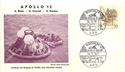 Space Cover, Apollo 12 Splashdown, Bean, Conrad and Gordon