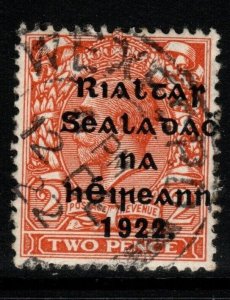 IRELAND SG50 1922 2d ORANGE DIE II FINE USED