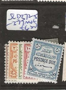 JORDAN  SG D372-375, 377     POSTAGE  DUE        MOG      P0925A H