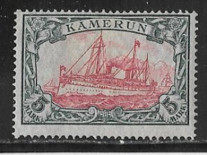 Cameroons  Sc #19  5m Kaiser OG FVF