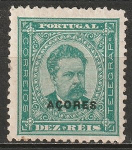 Azores 1884 Sc 46 MNG enamel paper