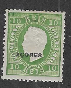 Azores #45 10r green  (MH) CV $82.50