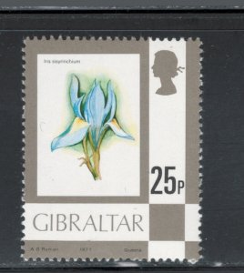 Gibraltar 1977 Barbary Nut 25p Scott # 352 MNH