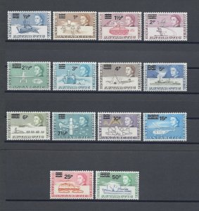 BRITISH ANTARCTIC TERRITORY 1971 SG 24/37 MNH Cat £85