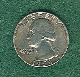 1956-p Silver Quarter...NR