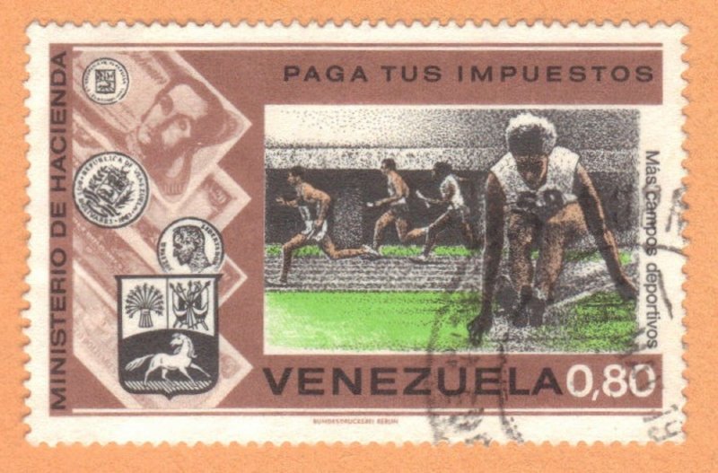 VENEZUELA SC# 1081 **USED** 1974  80c    SEE SCAN