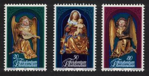 Liechtenstein Christmas Altar by Jakob Russ Chur Cathedral 3v 1982 MNH