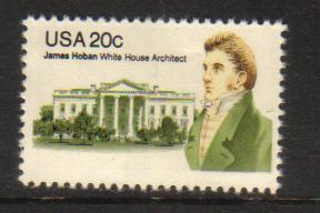 #1936 MNH 20c James Hoban 1981 Series