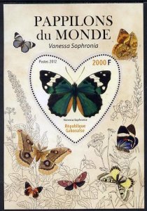 GABON - 2012 - Butterflies of the World #2 - Perf Souv Sheet - MNH-Private Issue