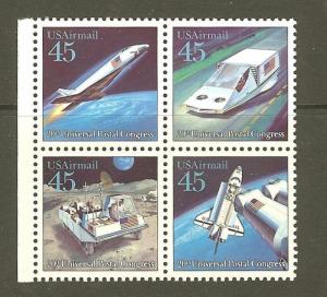 US Scott # C122-25  // 1989 45c Future Mail Transportat