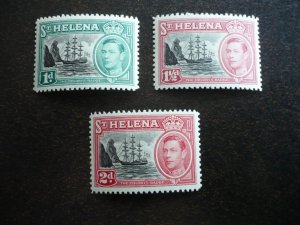 Stamps - St. Helena - Scott# 136-138 - Mint Never Hinged Part Set of 3 Stamps