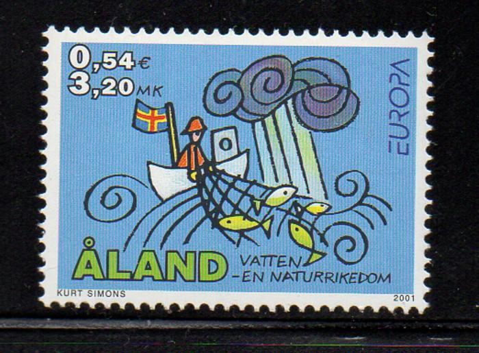 Aland Finland Sc 187 2001 Europa stamp mint NH