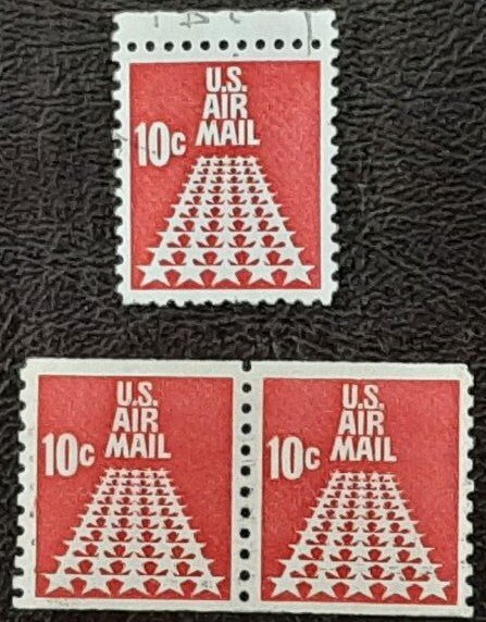 US Scott # c72, c73; used  Air Mails from 1968; VF centering