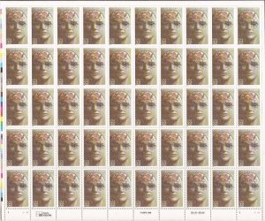 US Stamp - 1996 Fulbright Scholarships - 50 Stamp Sheet #3065