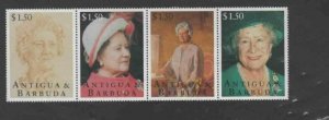 ANTIGUA #1909 1995 QUEEN MOTHER 95TH BIRTHDAY MINT VF NH O.G S/4