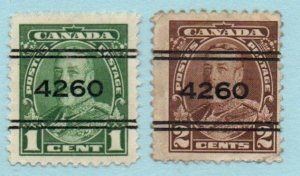 Canada Precancel St. Thomas, Ontario 2-217-218 Set
