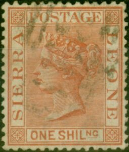 Sierra Leone 1888 1s Red-Brown SG34 Fine Used (2)